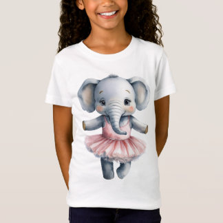 Camiseta Balé de dança de bailarina de elefante