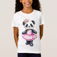 Balé de dança de bailarina de panda bonito