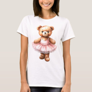 Camiseta Balé de dança de bailarina de ursinho