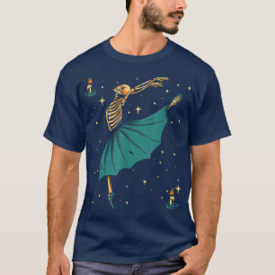Camiseta Balé de dança Skeleton Ballerina T-Shirt