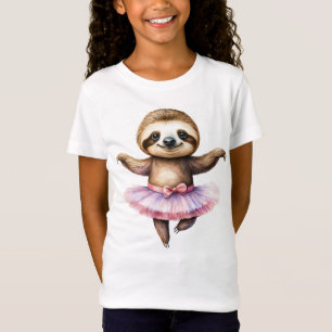 Camiseta Balé de dançarina de esferina branca