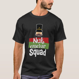 Camiseta Balé De Esquadrão De Nozes De Natal Dança Para Mul