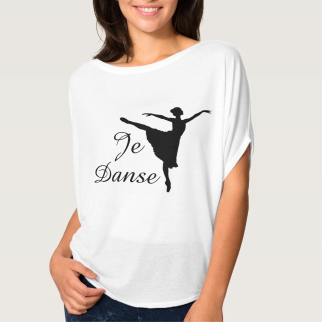 Camiseta Balé de Je Danse (eu danço) (Frente)
