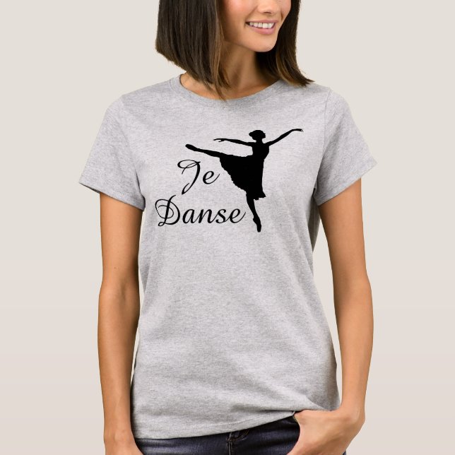 Camiseta Balé de Je Danse (eu danço) (Frente)