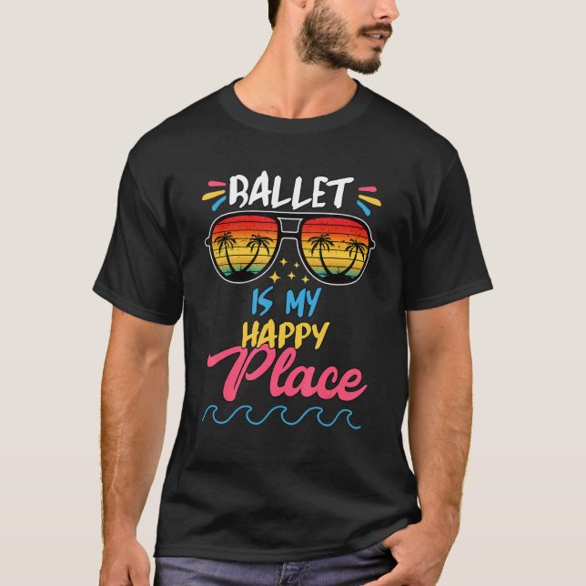 Camiseta Balé é meu feliz gráfico (Frente)