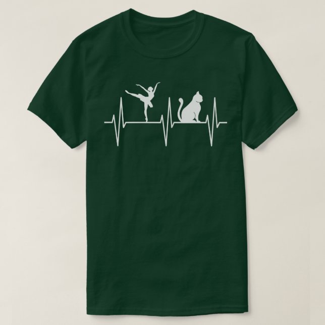Camiseta Balé Engraçado Eu Adoro Gatos Ballerina Balé Dança (Frente do Design)