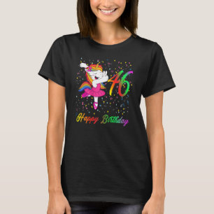 Camiseta Balé Feliz Aniversário De 46 Anos