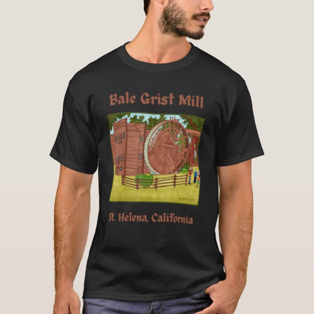 Camiseta Bale Grist Mill Rua Helena California Napa Valley  (Frente)