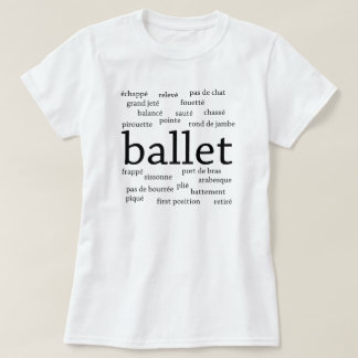 Camiseta Balé Palavras T-Shirt