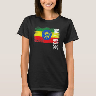 Camiseta Bale Robe Bandeira da Etiópia Para Etíopes Homens