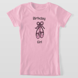 Camiseta Balé Slippers Birthday Girl T-Shirt