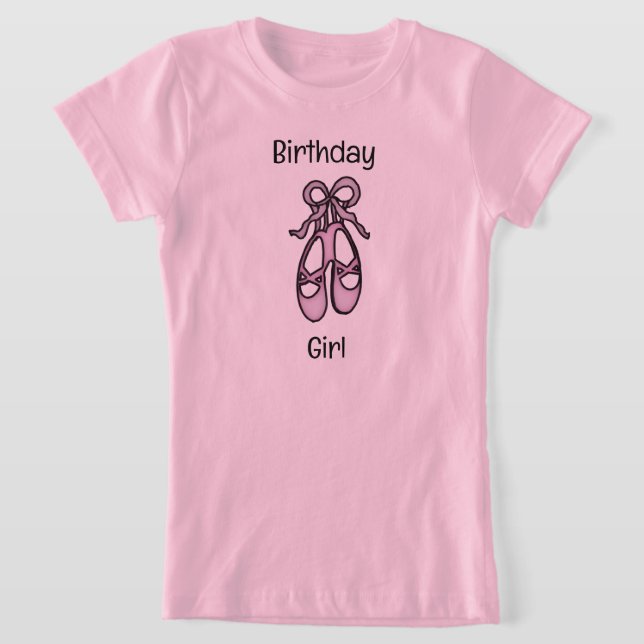 Camiseta Balé Slippers Birthday Girl T-Shirt (Postura )