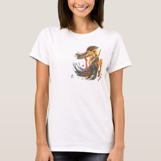 Camiseta Balé superior, dança, executar (Frente)