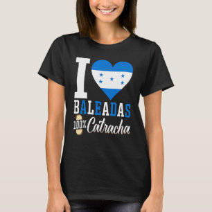 Camiseta Baleada Hondurdurenha Comida Comida Honduras Flag