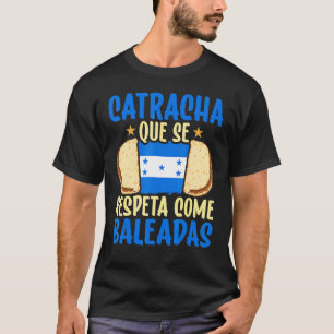 Camiseta Baleada Hondurdurenha Comida Comida Honduras Flag 