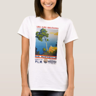 Camiseta Baleares Islands Vintage Viagem francês