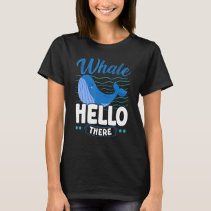 Camiseta Baleia Alô Ali Baleia Animal Pun Marine Biologi