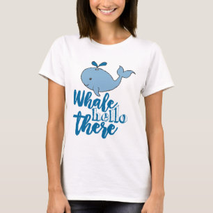 Camiseta Baleia Alô Ali Cartoon De Baleia Fofo De Baleia