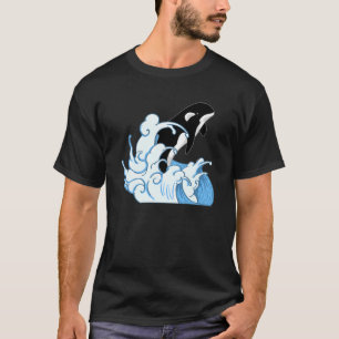 Camiseta Baleia Animal Ocean Killer Baleia Onda Orca Swea