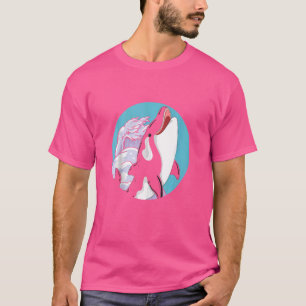 Camiseta Baleia Assassina Animal Marinho Ondas de Animal O