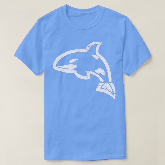 Camiseta Baleia Assassina de Orca em Descanso (Frente do Design)