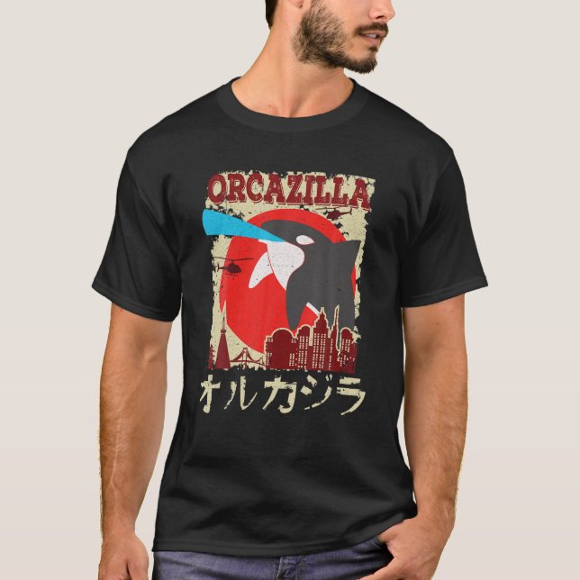Camiseta Baleia Assassina Engraçada | Presente dos amantes  (Frente)