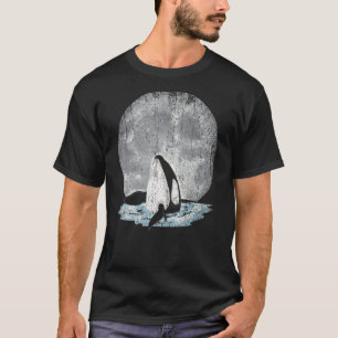 Camiseta Baleia Assassina, Oceano Luar, animal de lua cheia