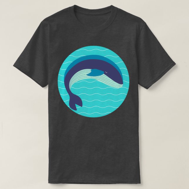 Camiseta Baleia azul 3 3 (Frente do Design)