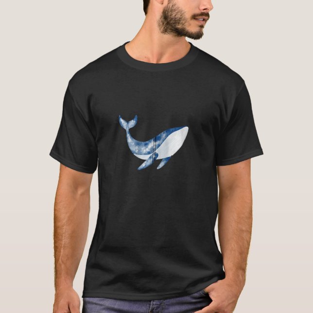 Camiseta Baleia Azul, Baleia de Pottwar, Animais com Orca M (Frente)