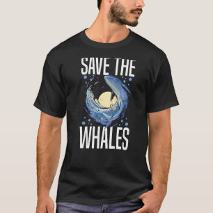 Camiseta Baleia Azul Baleia-Vazia Baleias-dorso Citam Anima