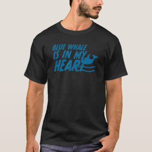 Camiseta Baleia Azul Está No Meu Coração Animais Do Mar Pro