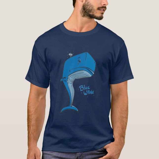 Camiseta Baleia azul - marinho (Frente)