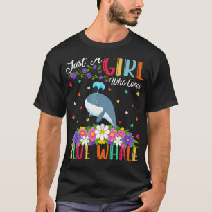 Camiseta Baleia Azul Peixe Apenas Uma Garota Que Ama Bale