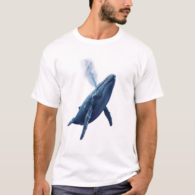 Camiseta Baleia Azul Sonhadora (Frente)