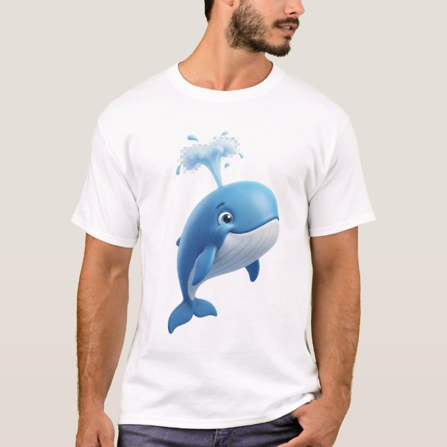 Camiseta Baleia Azul Sonhadora (Frente)