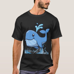 Camiseta Baleia Azul Sorridente