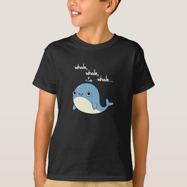 Camiseta Baleia, baleia, baleia, badejo, Cute Sea Animal Pu (Frente)
