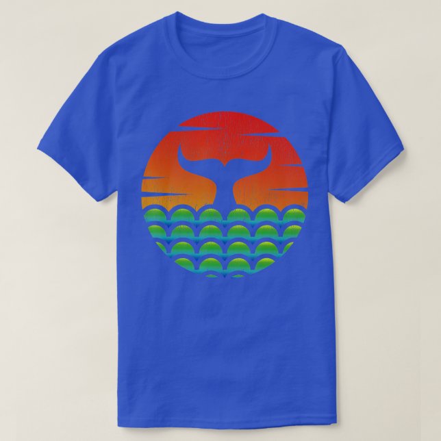 Camiseta Baleia-Baleia Vendo Sunset (Frente do Design)
