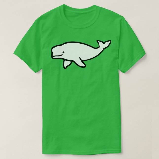 Camiseta Baleia Beluga 4 (Frente do Design)
