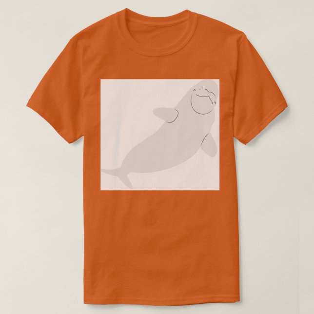 Camiseta Baleia Beluga 6 (Frente do Design)