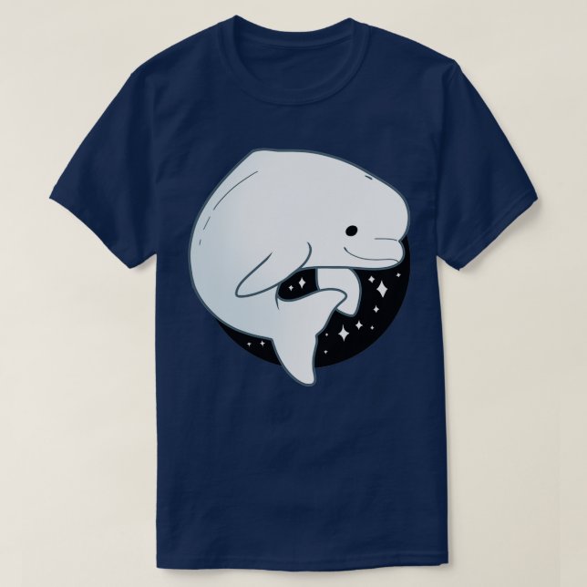 Camiseta Baleia Beluga 7 (Frente do Design)
