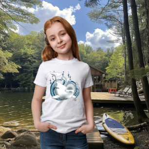 Camiseta Baleia Beluga Azul