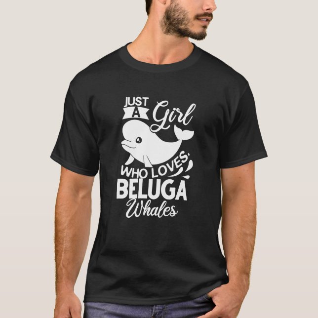 Camiseta Baleia Beluga Bebê Animal 1 (Frente)