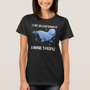 Camiseta Baleia Beluga Legal Para Homens Mulheres Ou Baleia