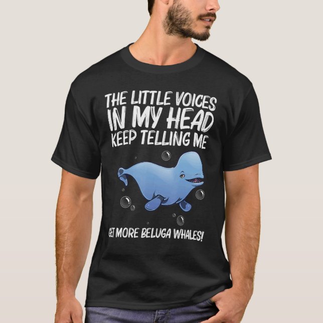 Camiseta Baleia Beluga legal Para Masculinas Baleias Orca S (Frente)
