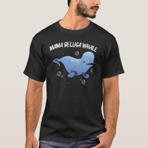 Camiseta Baleia Beluga legal Para Mulheres Mãe Baleias Orca