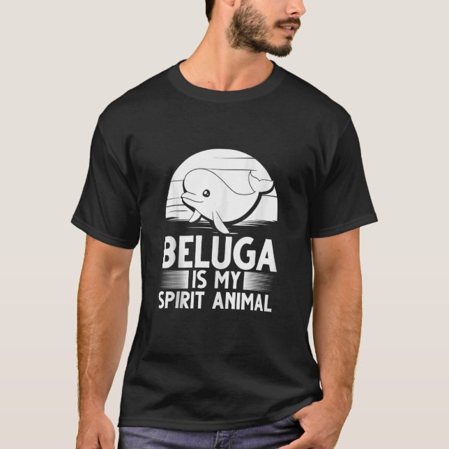 Camiseta Baleia Beluga Tanque de Bebês (Frente)