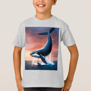 Camiseta Baleia Carregando uma Baleia   Gigantes do Oceano 