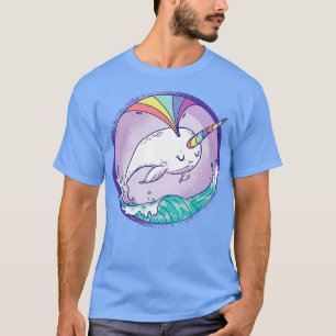 Camiseta Baleia com função unicórnio
