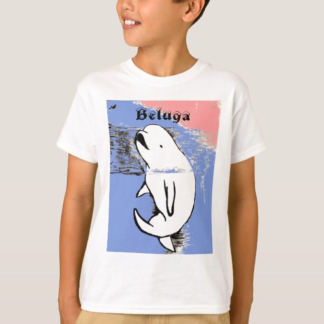 Camiseta Baleia da beluga (Frente)